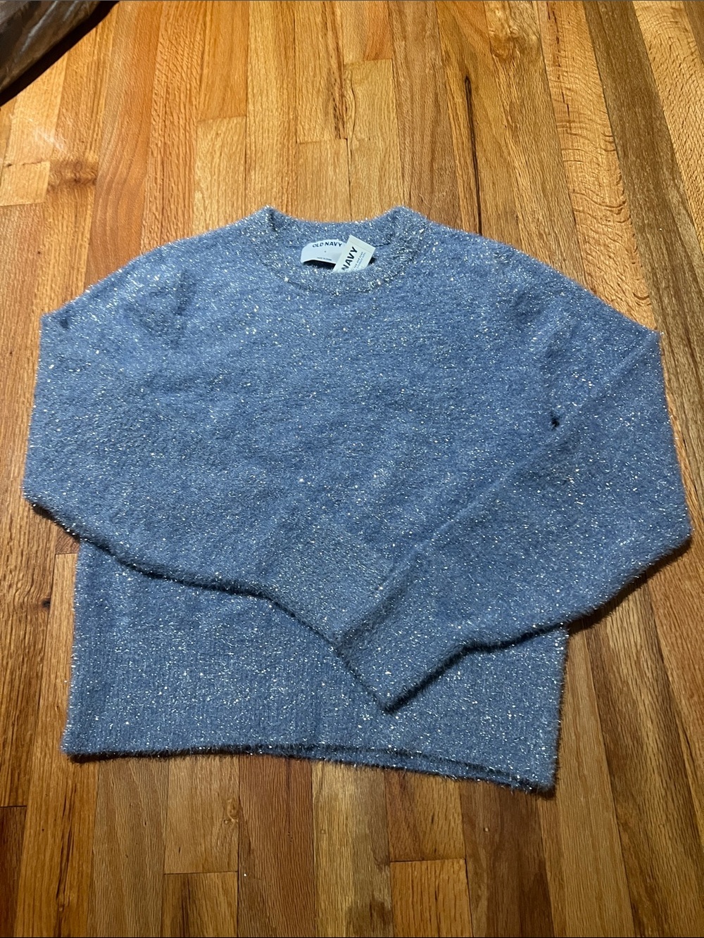 Old navy glitter tinsel sweater size small NWT